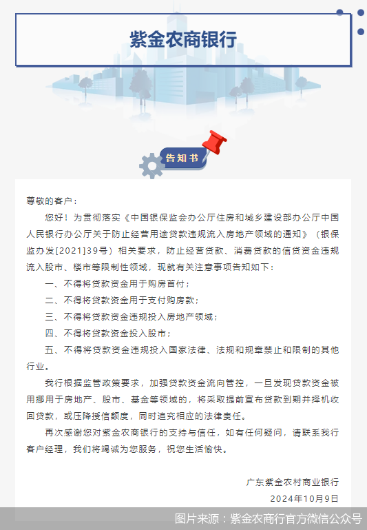 贷款炒股风险大！多家银行发文提醒 一旦发现立刻回收