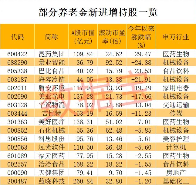 养老金长期看好股竟是它！加仓迹象明显，滞涨股揭晓，5只具备国资背景